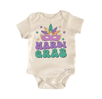 Mardi Gras Retro Newborn Baby Onesie® Bodysuit