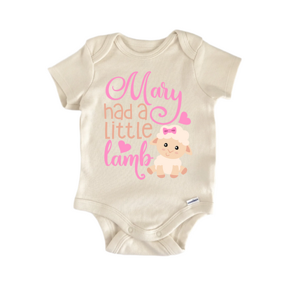 Marry Had Lamb Nursery Newborn Baby Onesie® Bodysuit