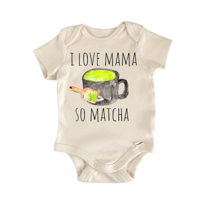 Matcha Tea Coffee Green Newborn Baby Onesie® Bodysuit