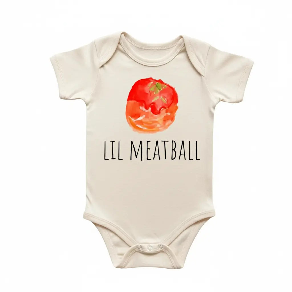 Meatball Italian Newborn Baby Onesie® Bodysuit GS1