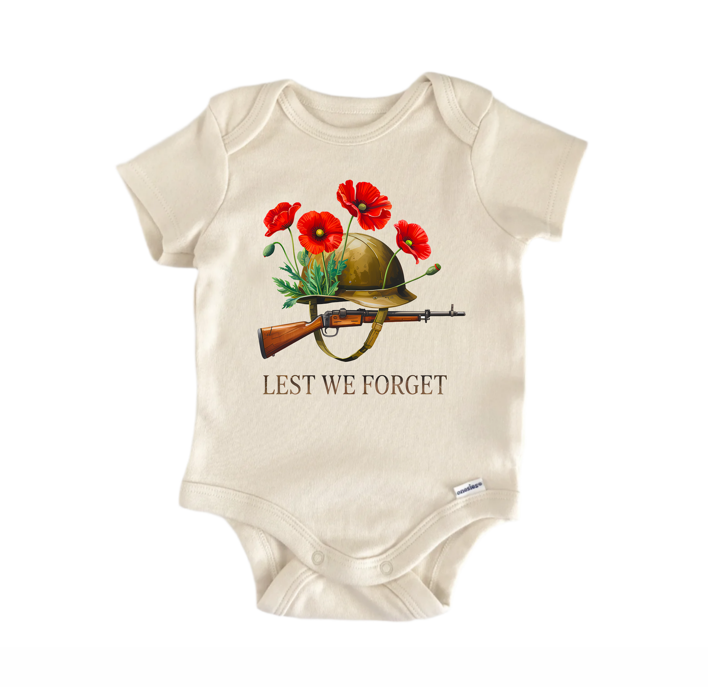 Memorial Day Lest We Newborn Baby Onesie® Bodysuit