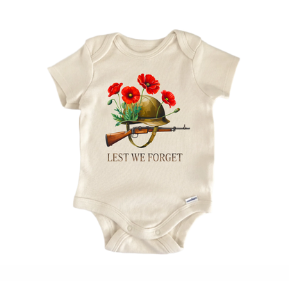 Memorial Day Lest We Newborn Baby Onesie® Bodysuit