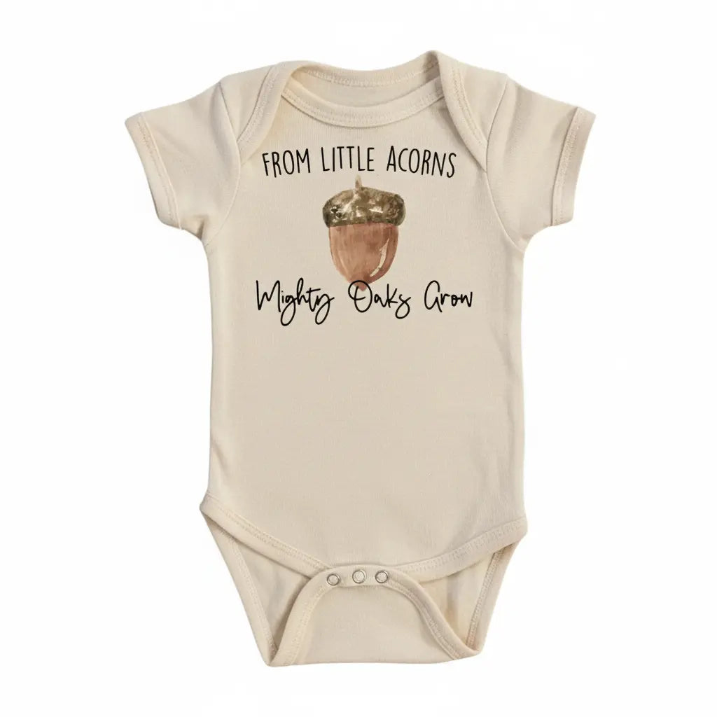 Mighty Acorn Oak Newborn Baby Onesie® Bodysuit GS1