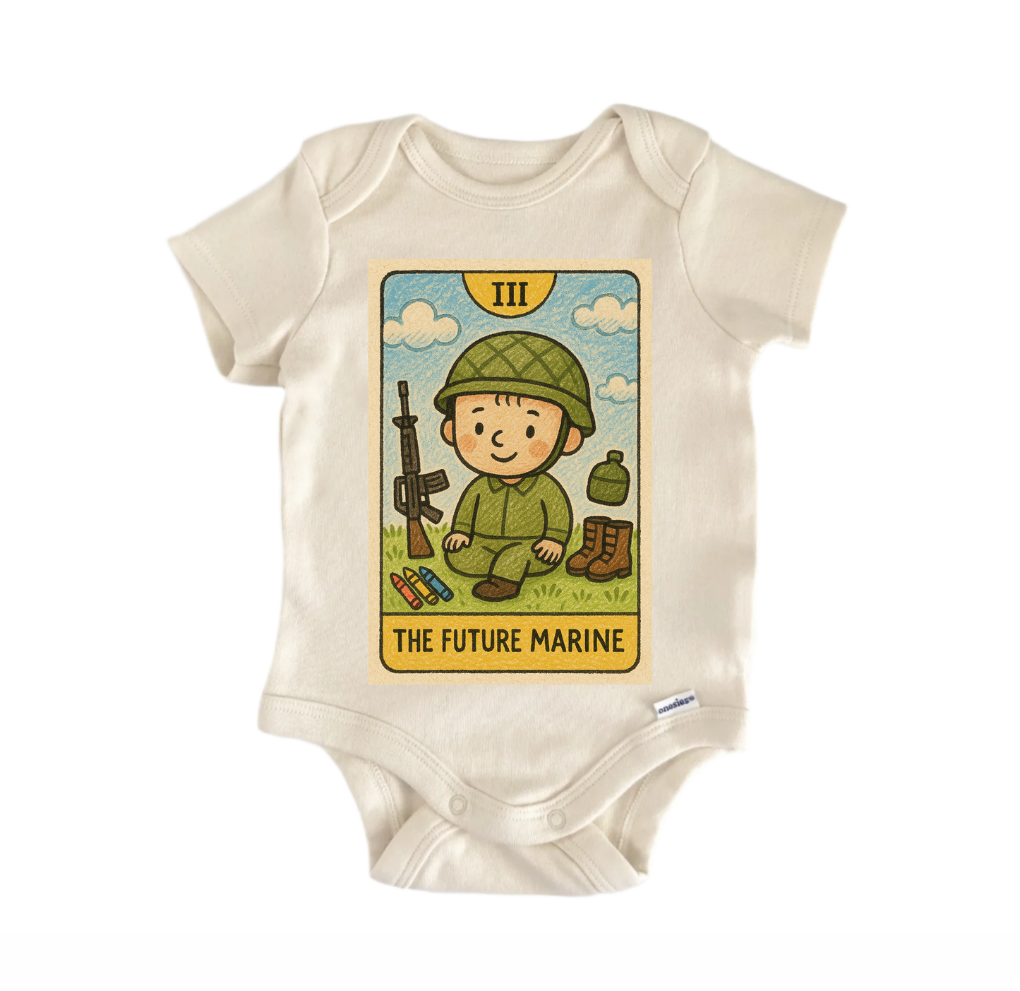 Military Tarot Newborn Baby Onesie® Bodysuit