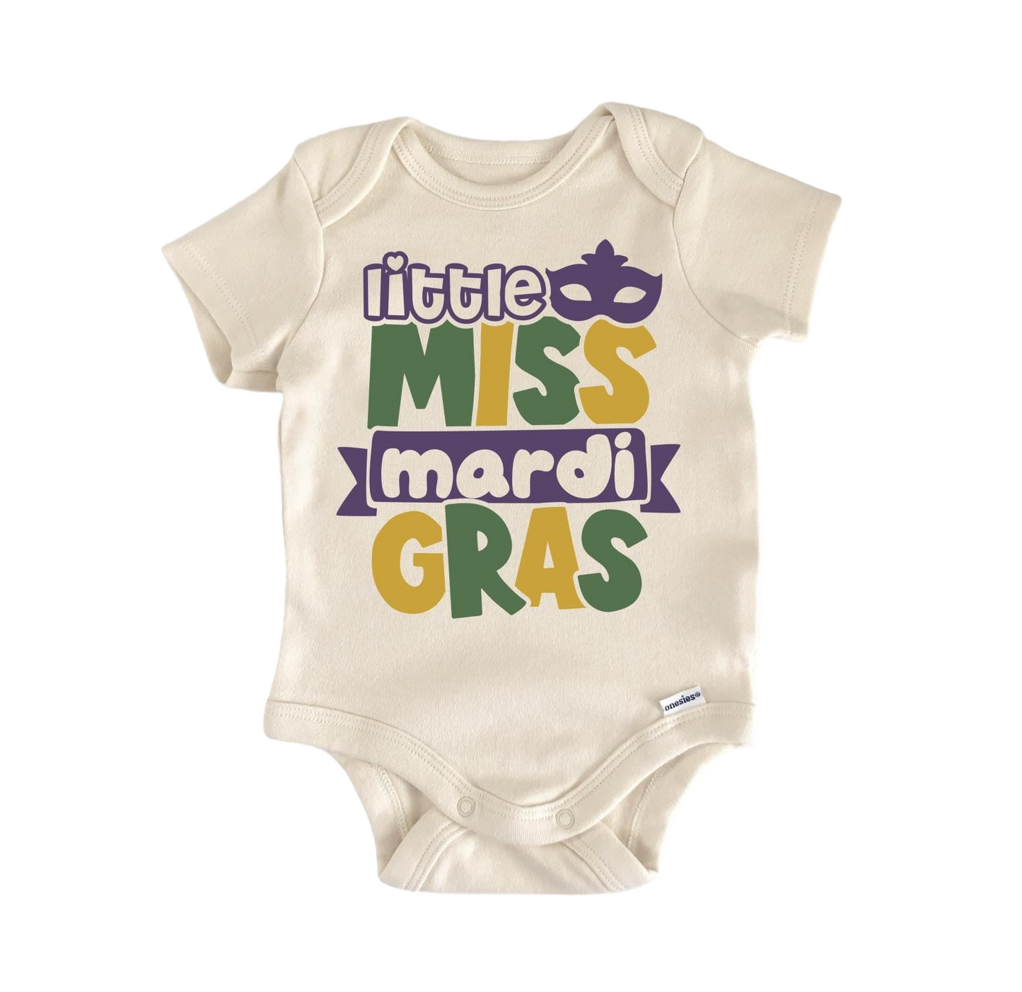 Miss Mardi Gras Newborn Baby Onesie® Bodysuit