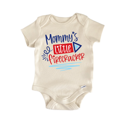Mommy's Firecracker July Newborn Baby Onesie® Bodysuit