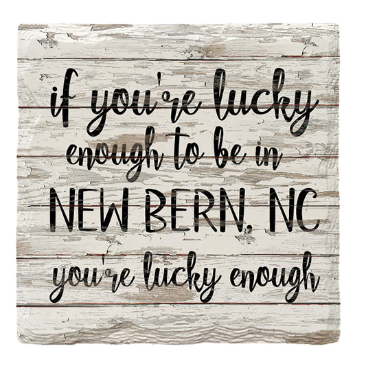 Lucky Enough New Bern, NC | Drink Coaster