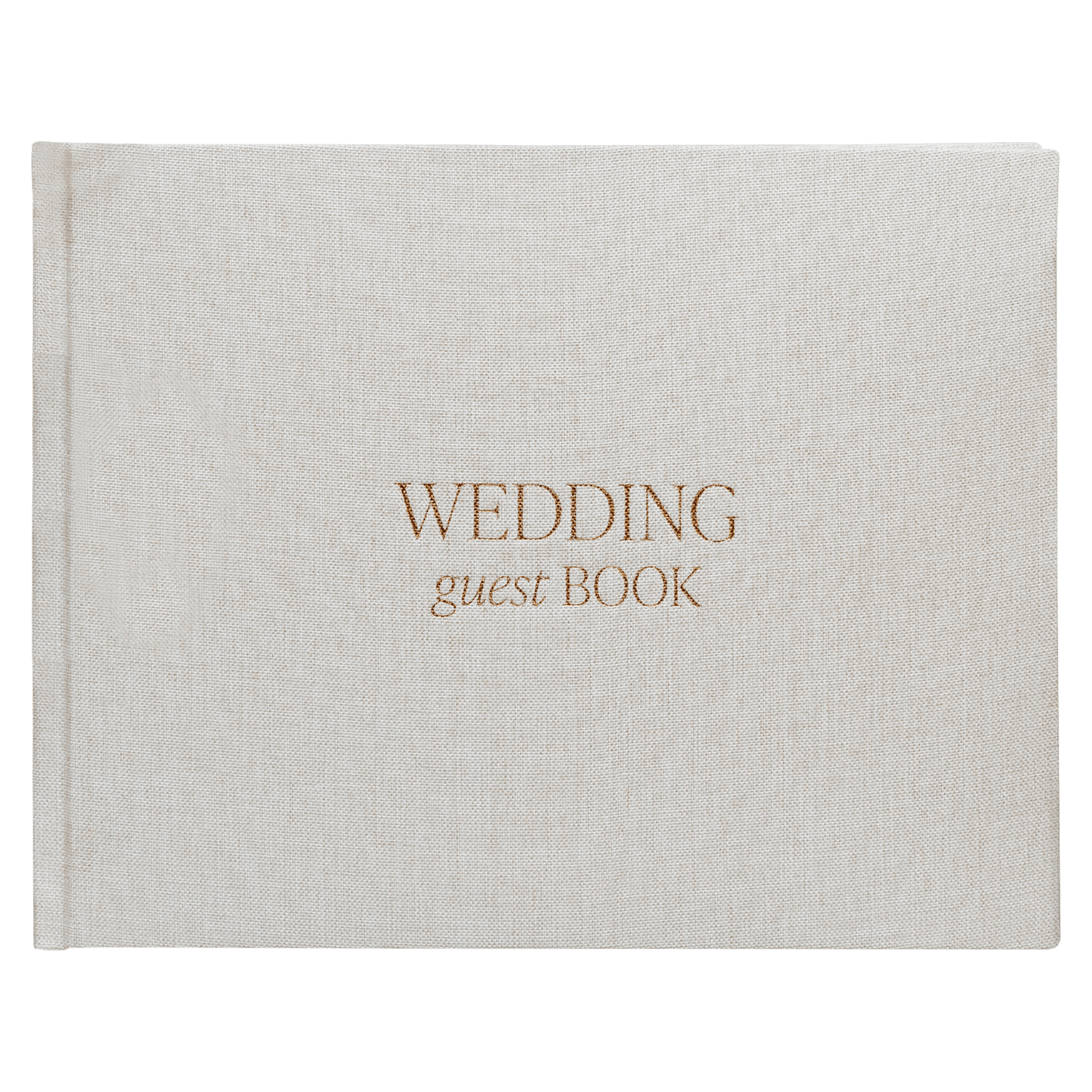 Tan Wedding Guestbook