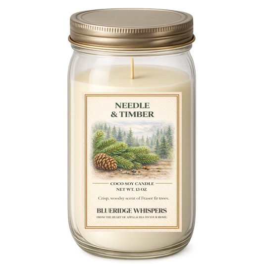 Timber & Needle – Fraser Fir | Hand-Poured Mountain Forest Candle