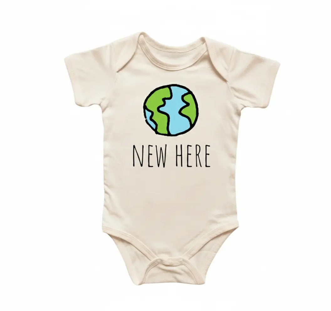 New Here Coming Home Newborn Gift Baby Onesie® Bodysuit