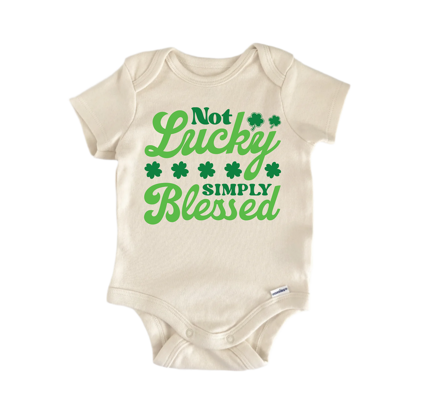 Not Lucky Simply Blessed Newborn Baby Onesie® Bodysuit