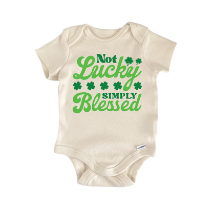 Not Lucky Simply Blessed Newborn Baby Onesie® Bodysuit
