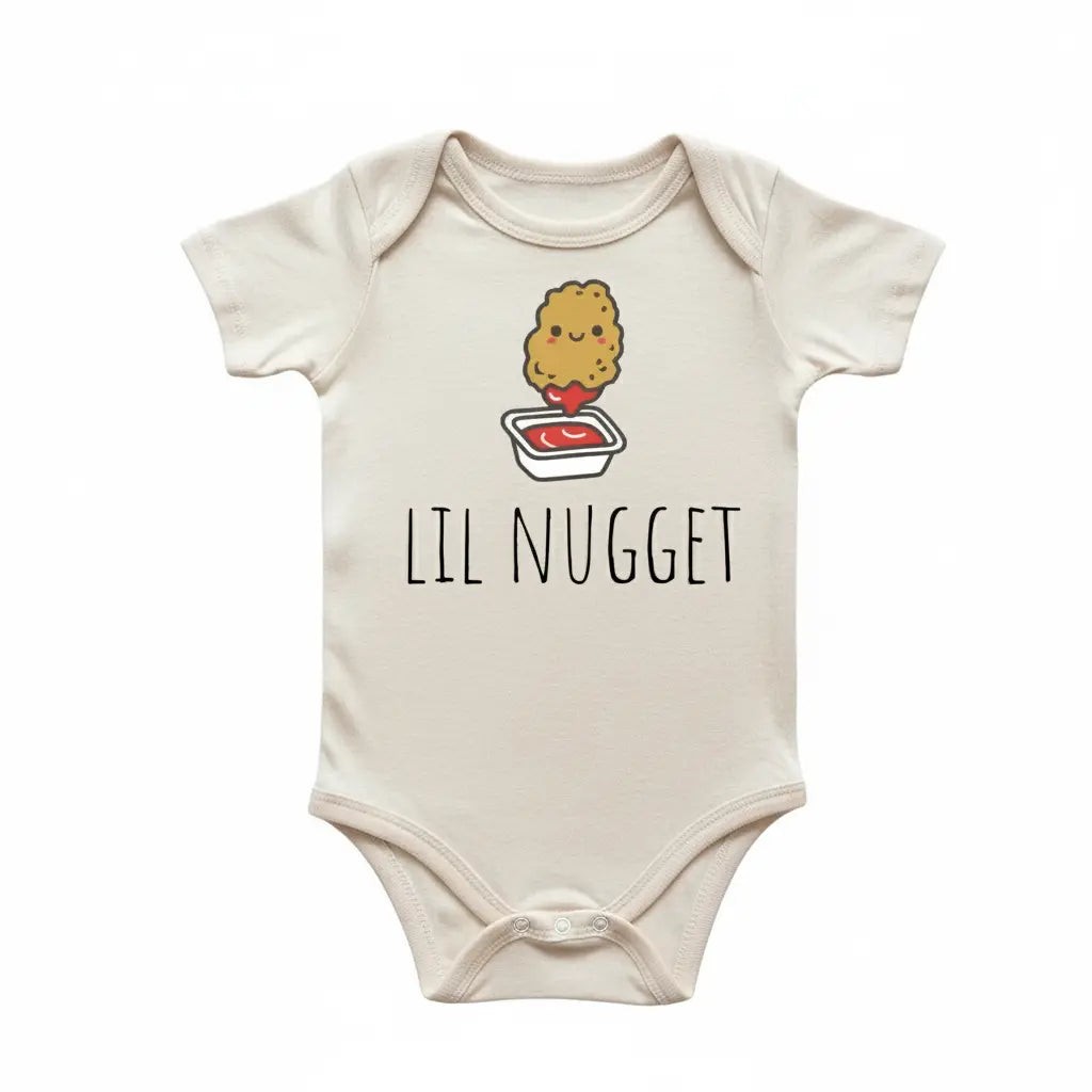 Nugget Chicken Fast Food Newborn Baby Onesie® Bodysuit GS1