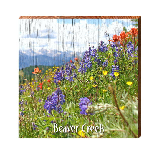 Wild Flowers Beaver Creek | Real Wood Art Print