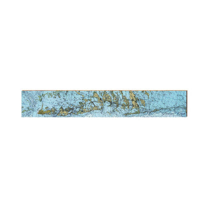 Lower Keys, Florida Map Wooden Sign | Wall Art Print on Real Wood