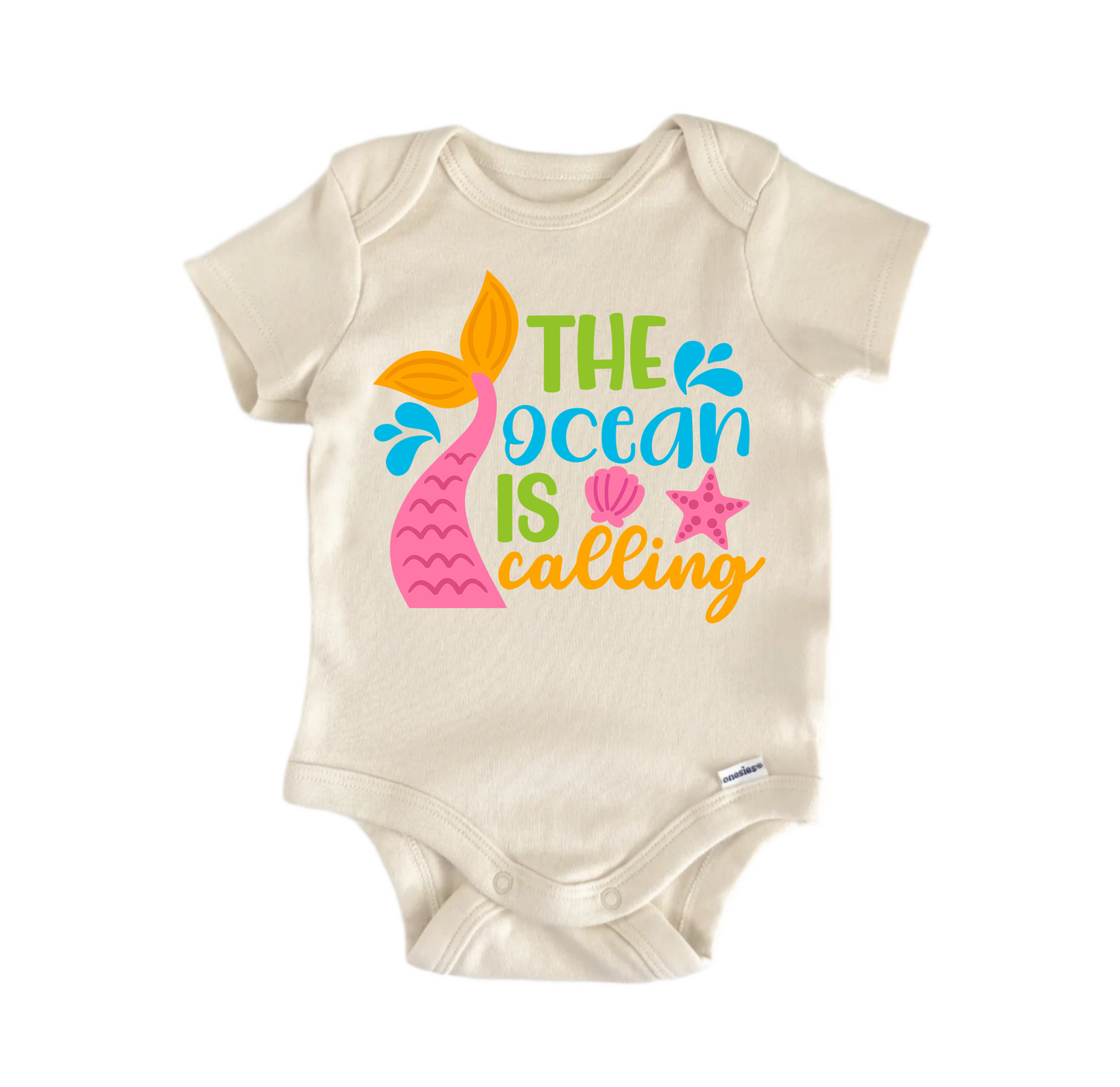 Ocean Calling Beach Newborn Baby Onesie® Bodysuit