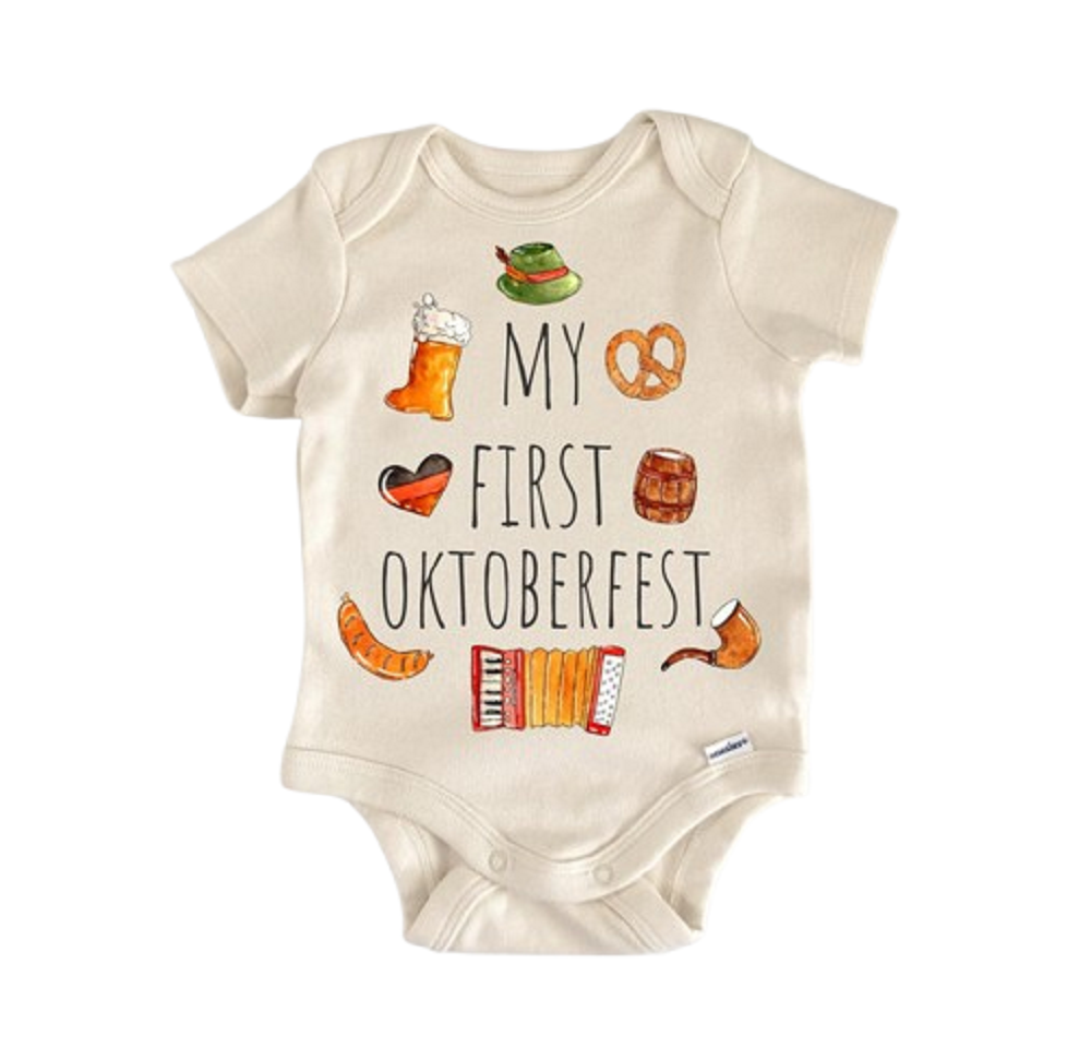 Oktoberfest German Fall Newborn Baby Onesie® Bodysuit