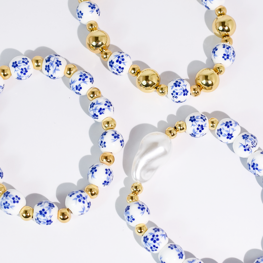 Old Fashioned Beaded Bracelet Set