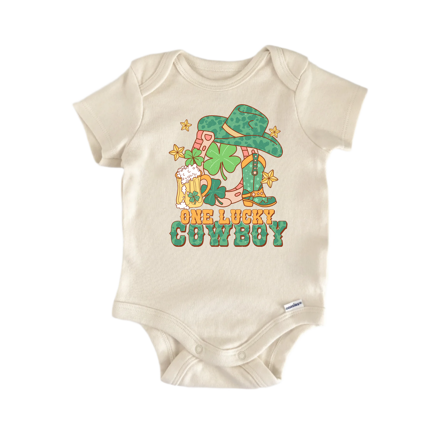 One Lucky Cowboy St. Newborn Baby Onesie® Bodysuit
