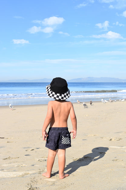 ACID WASH MIDNIGHT CHECK SWIMMIE