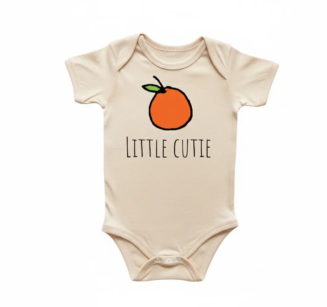 Orange Fruit Vegan Newborn Gift Baby Onesie® Bodysuit