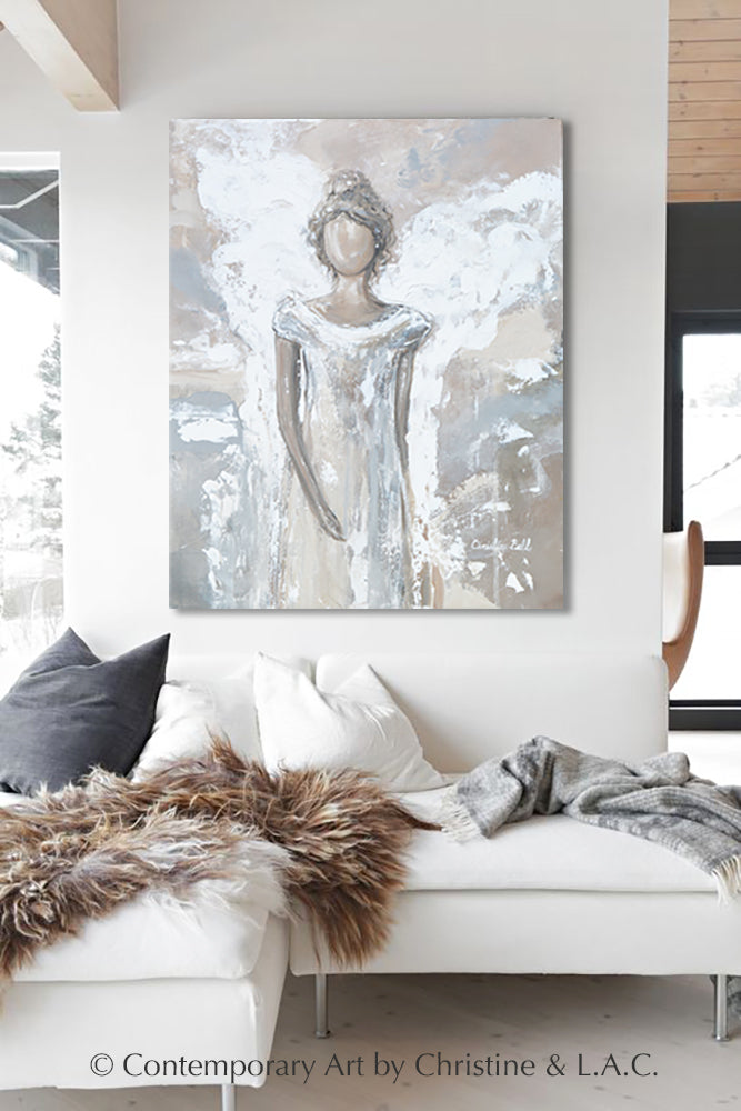 "Angel of Healing" Angel Painting Giclee Canvas Print