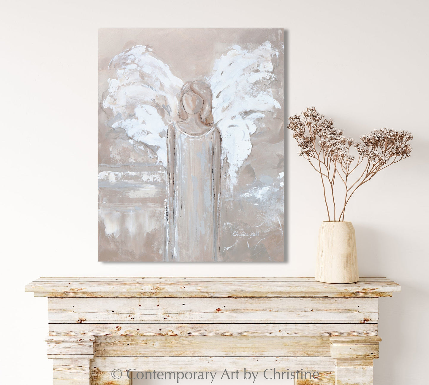 "Let Me Guide You" GICLEE PRINT ANGEL PAINTING