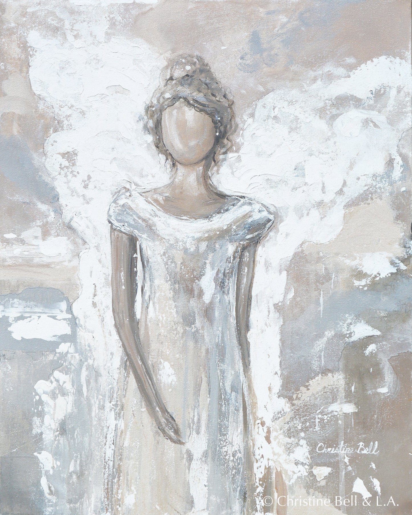 "Angel of Healing" Angel Painting Giclee Canvas Print