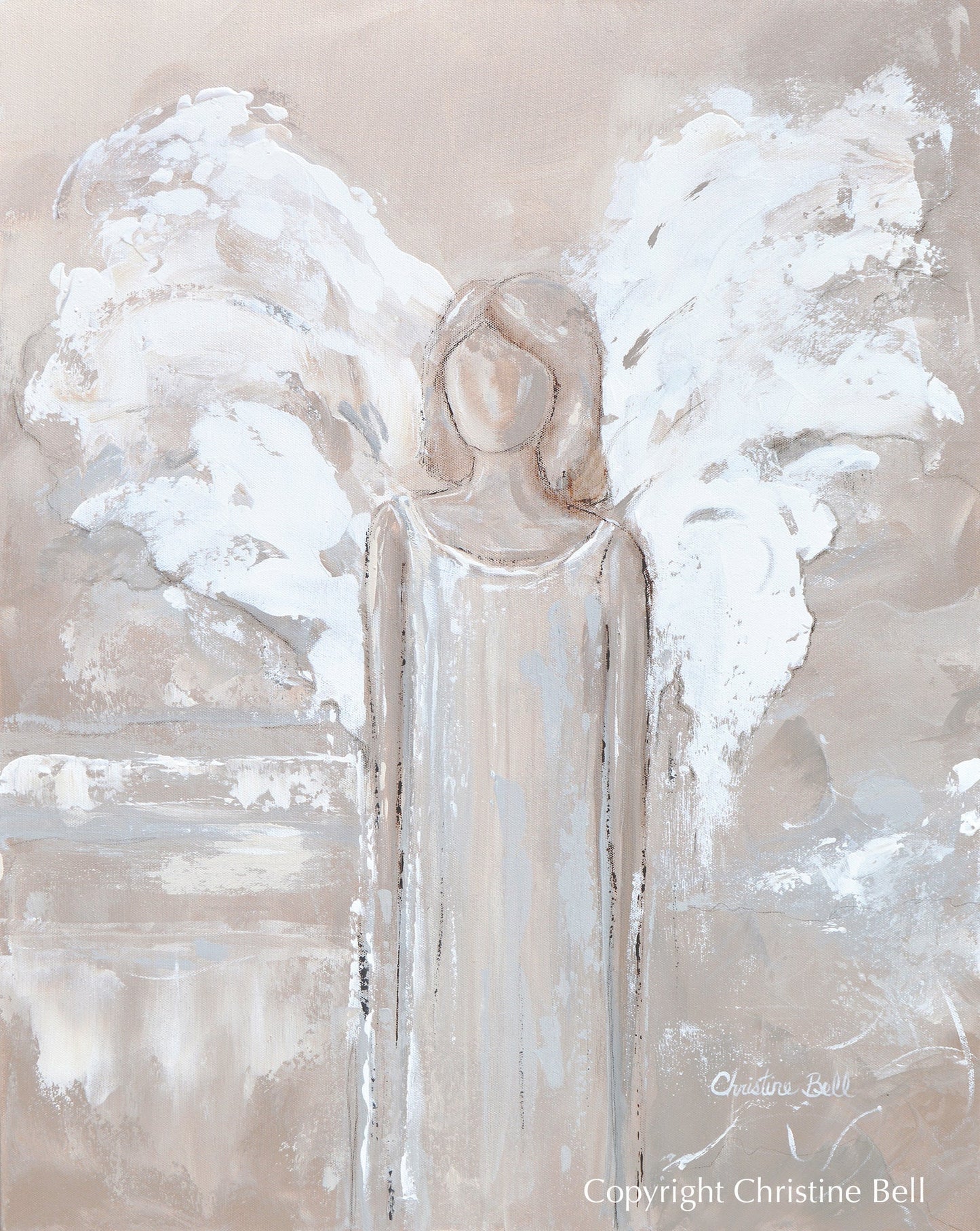 "Let Me Guide You" GICLEE PRINT ANGEL PAINTING