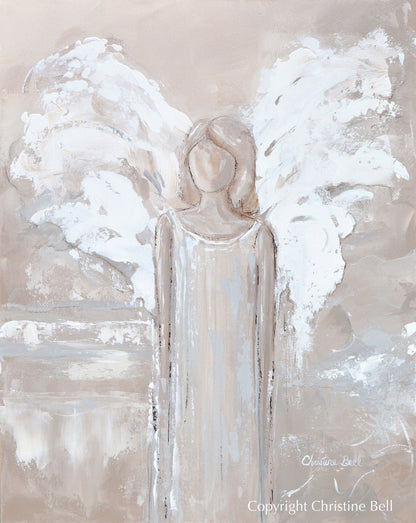 "Let Me Guide You" GICLEE PRINT ANGEL PAINTING
