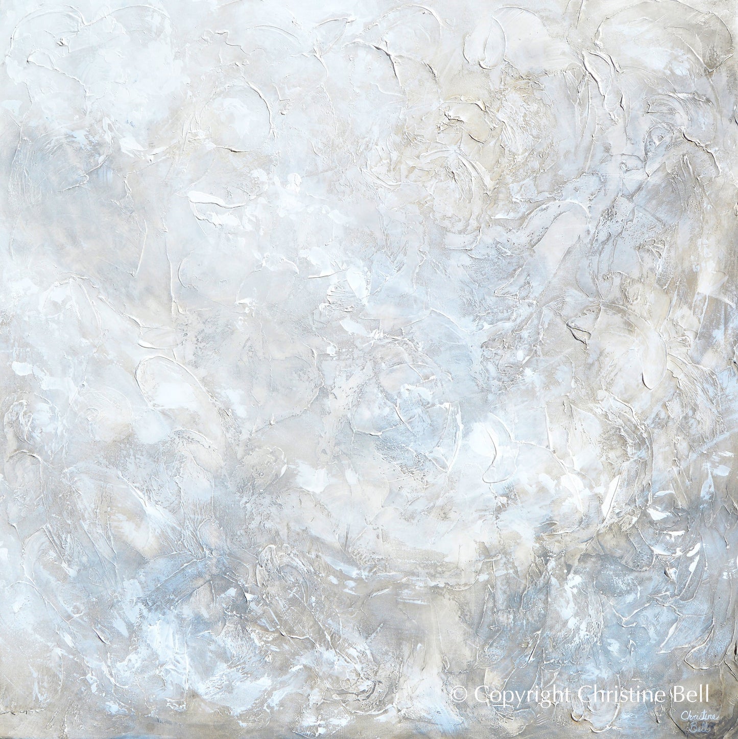 "Silhouette" GICLEE PRINT Coastal Abstract Painting, Neutral, Grey, White, Taupe, Cream, Stone