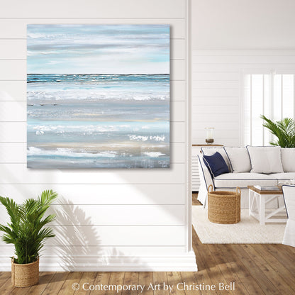 "A Breath of Fresh Air" Giclée Print Coastal Abstract Painting