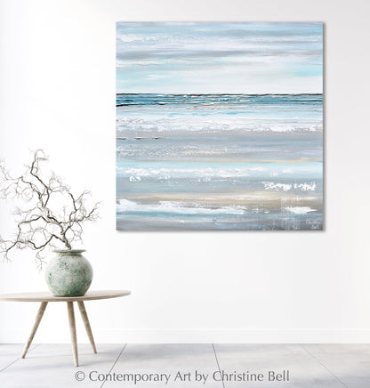 "A Breath of Fresh Air" Giclée Print Coastal Abstract Painting