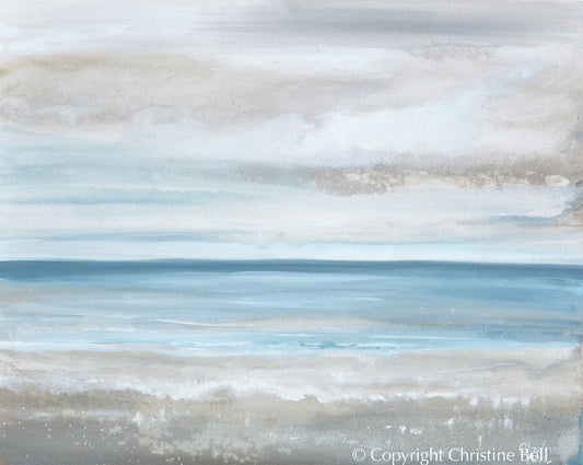 "Sea Salt" GICLÉE PRINT, Coastal Abstract Seascape Painting