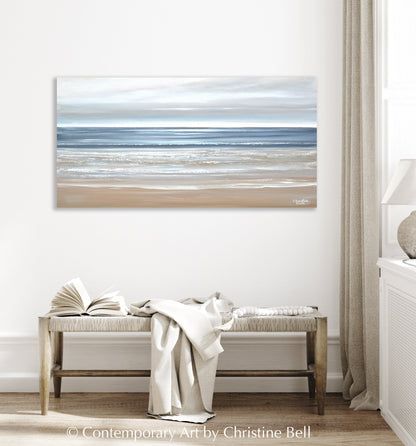 "Morning Tide II" GICLÉE PRINT, Modern Coastal Abstract Ocean Seascape Painting