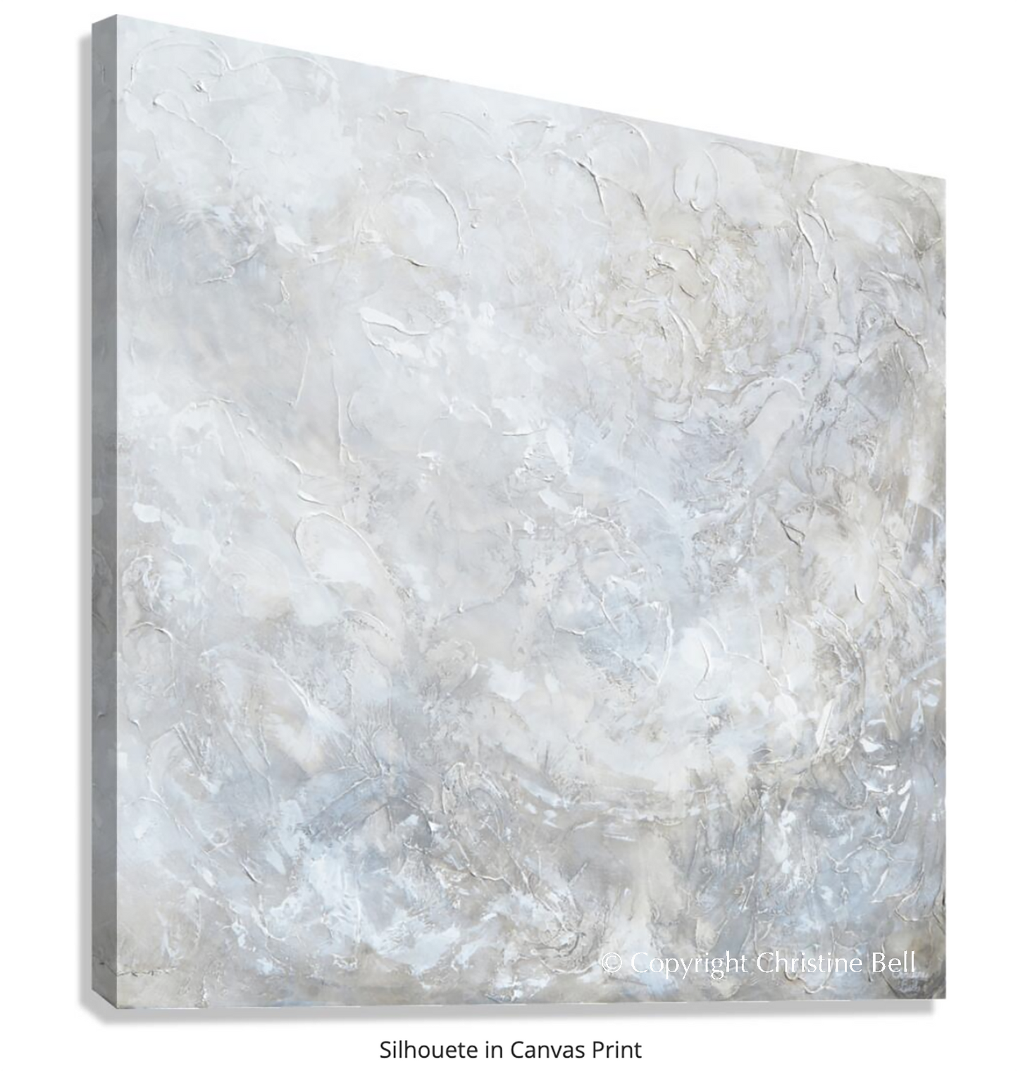 "Silhouette" GICLEE PRINT Coastal Abstract Painting, Neutral, Grey, White, Taupe, Cream, Stone