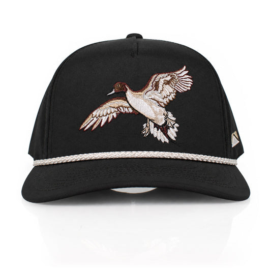 Black Pintail Performance Rope Cap