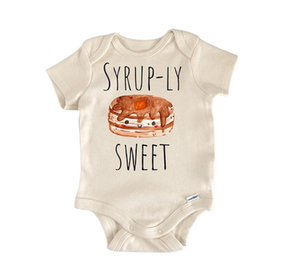 Pancakes Food Brunch Newborn Baby Onesie® Bodysuit