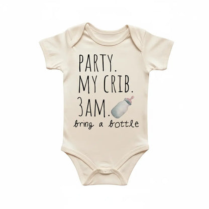 Party My Crib 3Am Newborn Baby Onesie® Bodysuit