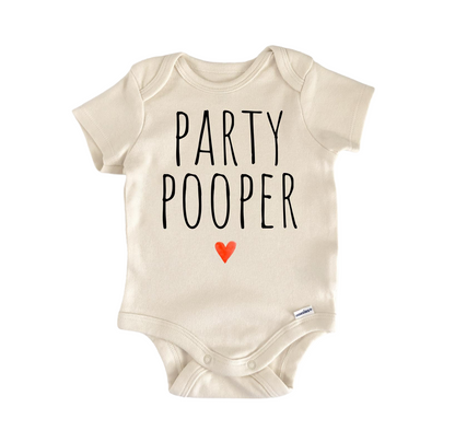 Party Pooper Newborn Baby Onesie® Bodysuit