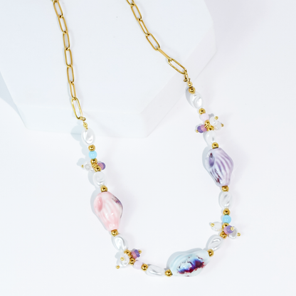 Pastel Paradise Beaded Necklace