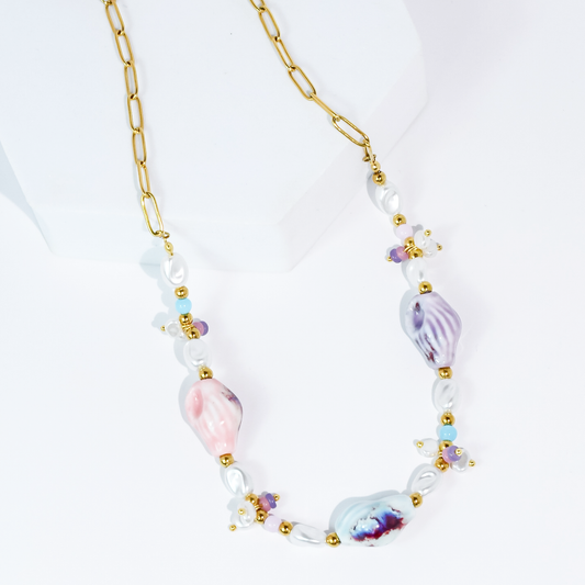 Pastel Paradise Beaded Necklace