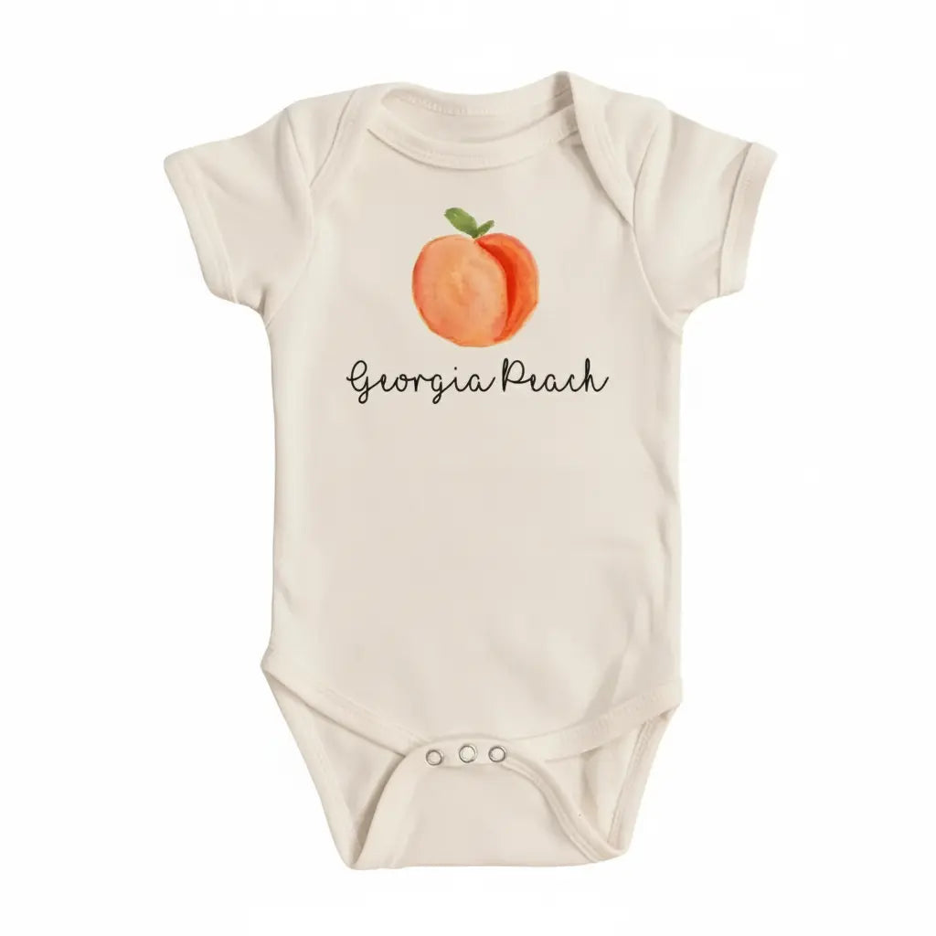 Peach Georgia Newborn Baby Onesie® Bodysuit GS1