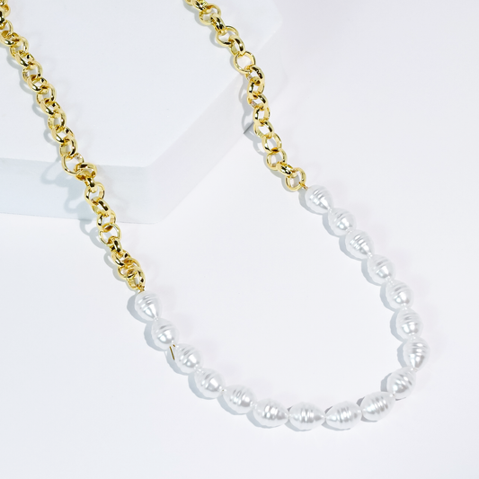 Pearl Pop Gold  Necklace