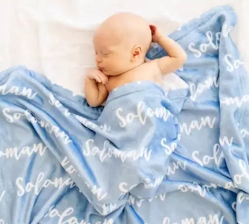 Personalized Baby Blanket, Toddler Blanket, Throw Blanket