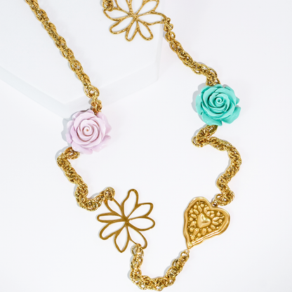 Petal & Heart Parade Necklace