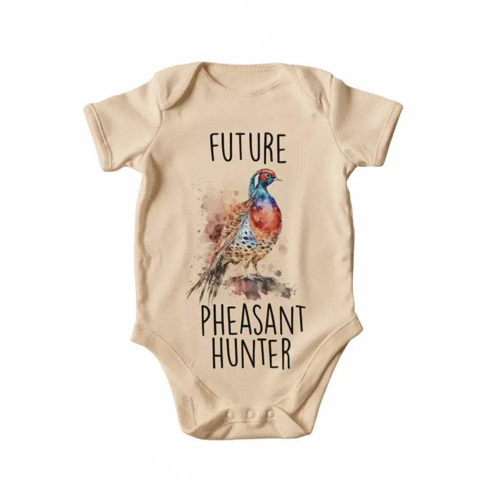 Pheasant Hunter Newborn Baby Onesie® Bodysuit