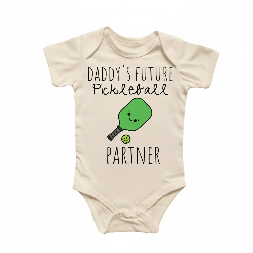 Pickleball Paddle Newborn Baby Onesie® Bodysuit GS1