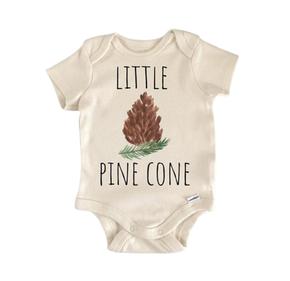 Pine Cone Woodland Tree Newborn Baby Onesie® Bodysuit
