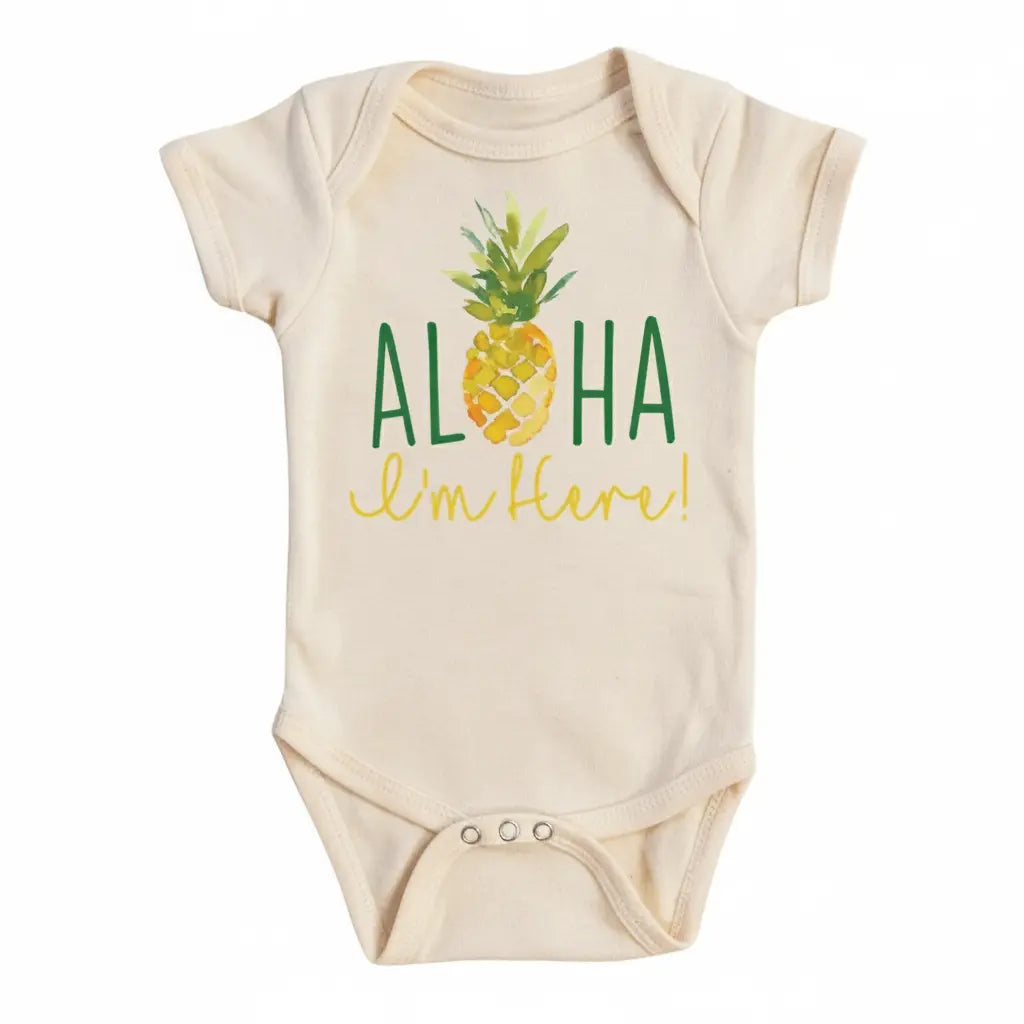 Pineapple Aloha Newborn Baby Onesie® Bodysuit GS1